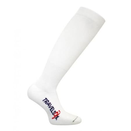Travelsox Travelsox TSC 1000 H Patented Graduated Compression OTC Socks 10-18 Mmhg; White - Medium TSC1000H_W_MD